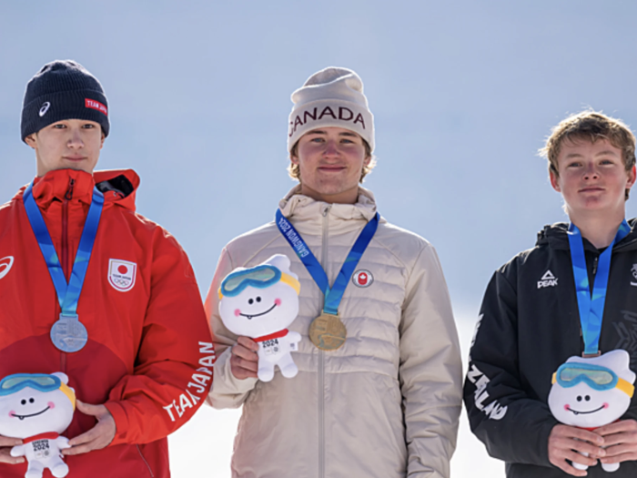 Olly Nicholls on the youth Olympic podium