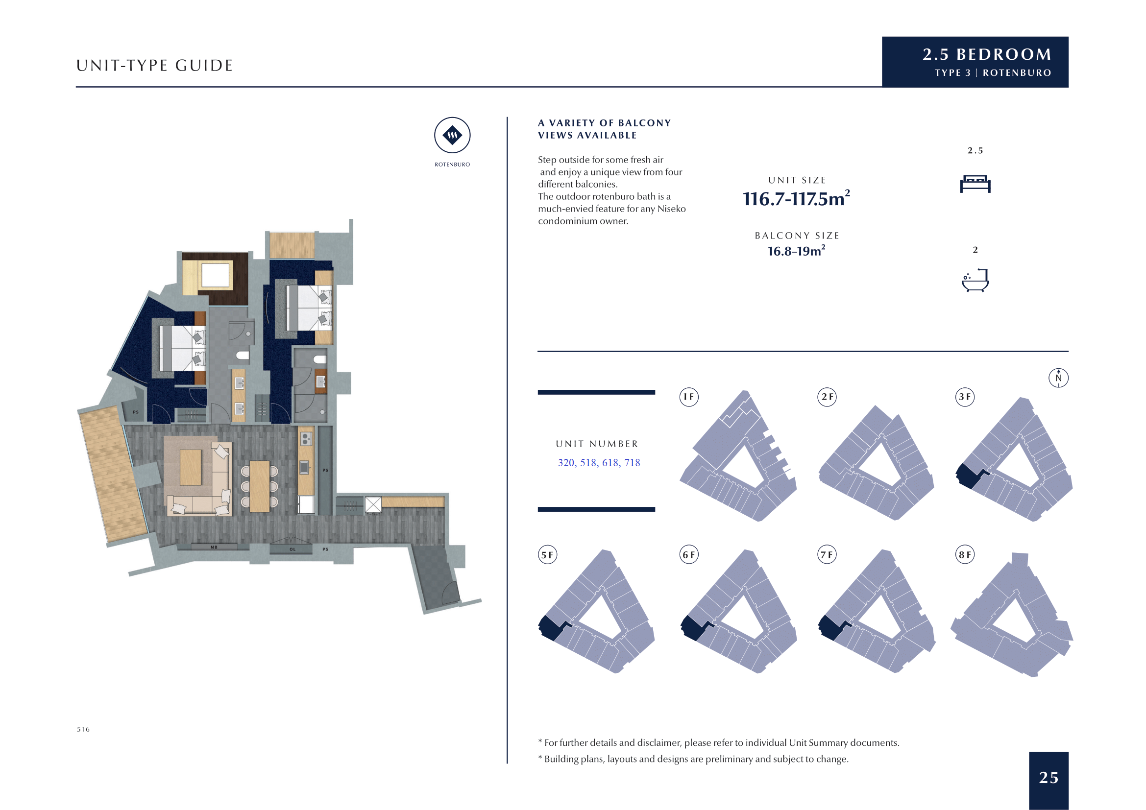 Muwa Niseko 2.5 Bedroom Suite with Onsen Annupuri Floor Plan