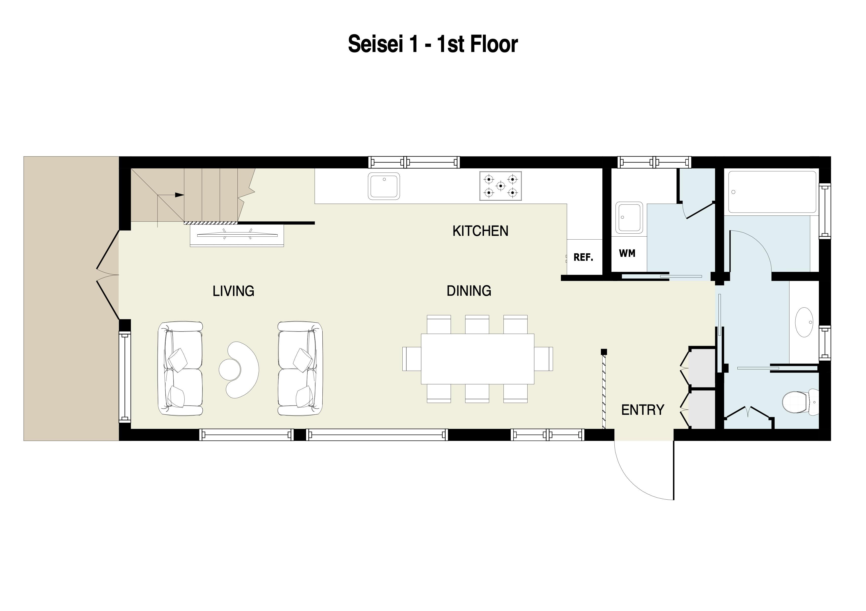 Seisei 1 1st floor plans