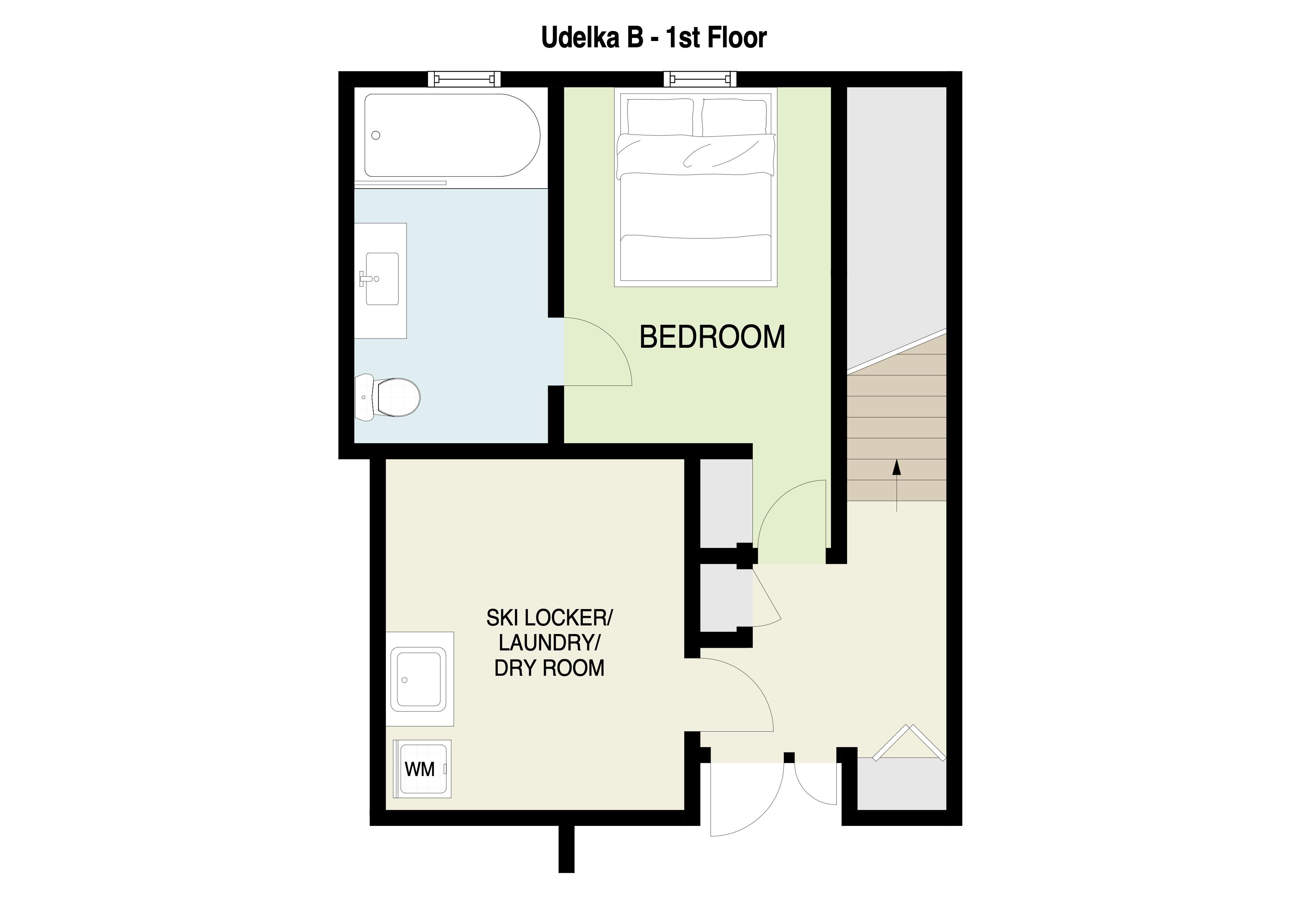 Udelka B 1st floor plans