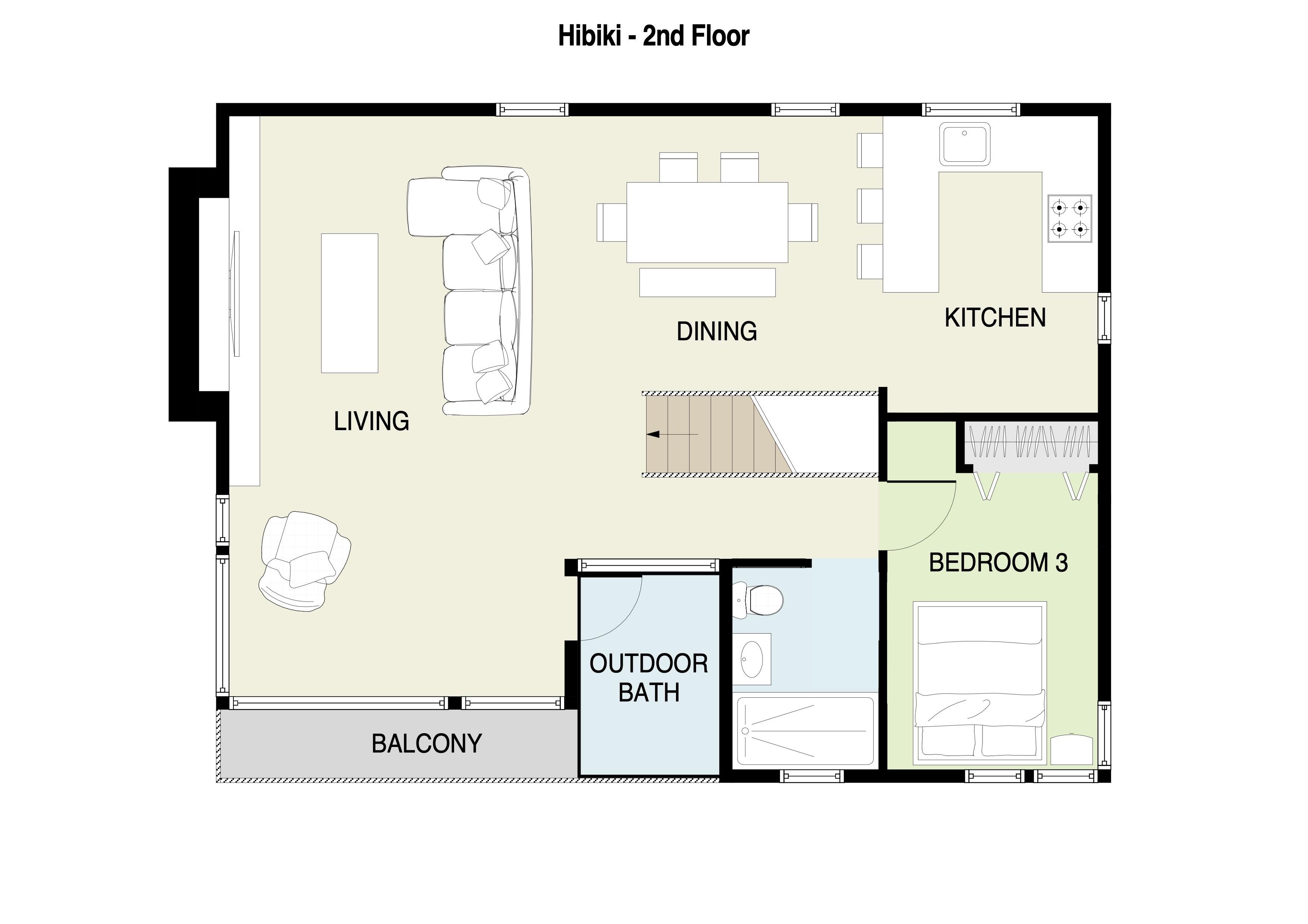 Hibiki Second Floor Plans