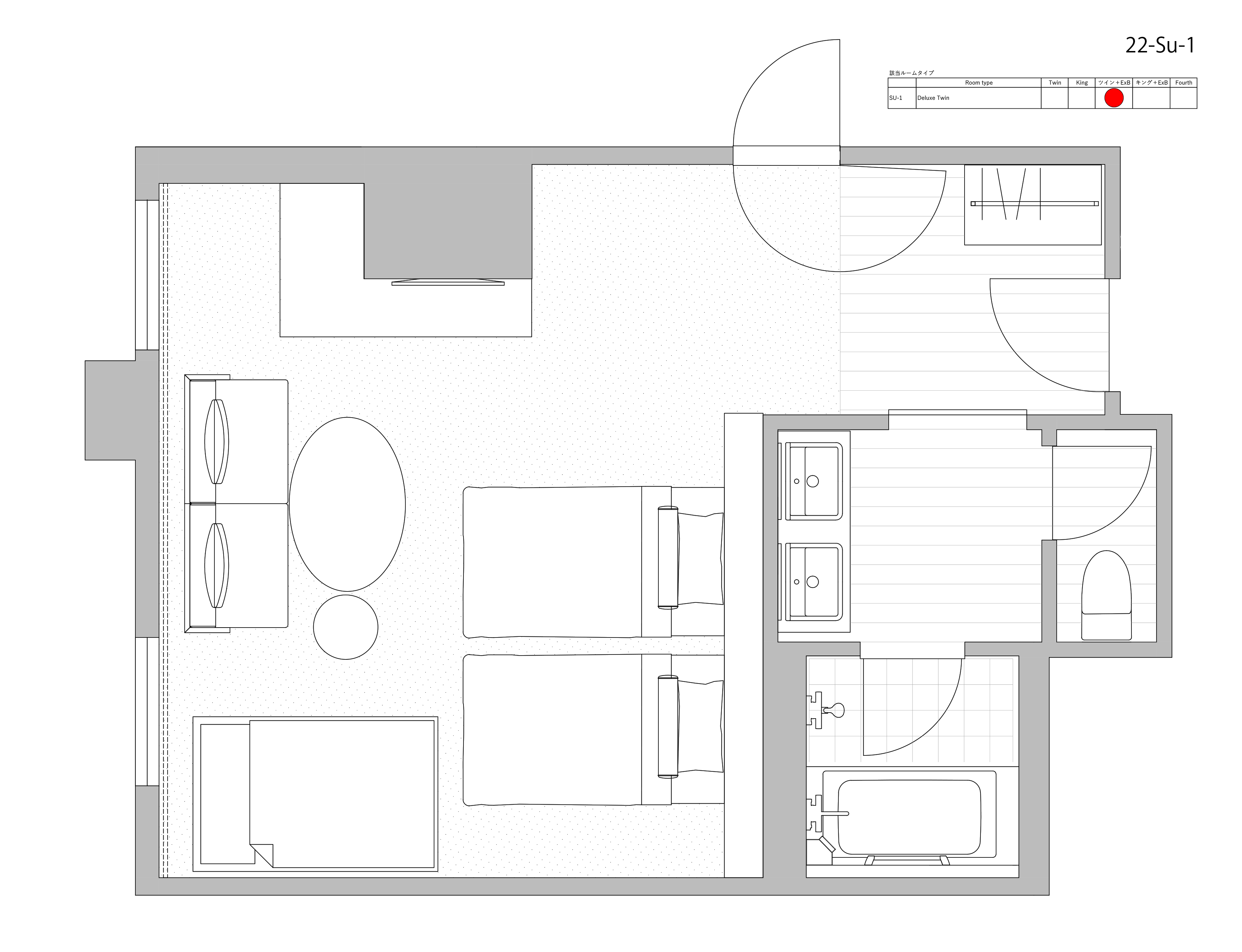 Nikko Style - DELUX Twin floor plan