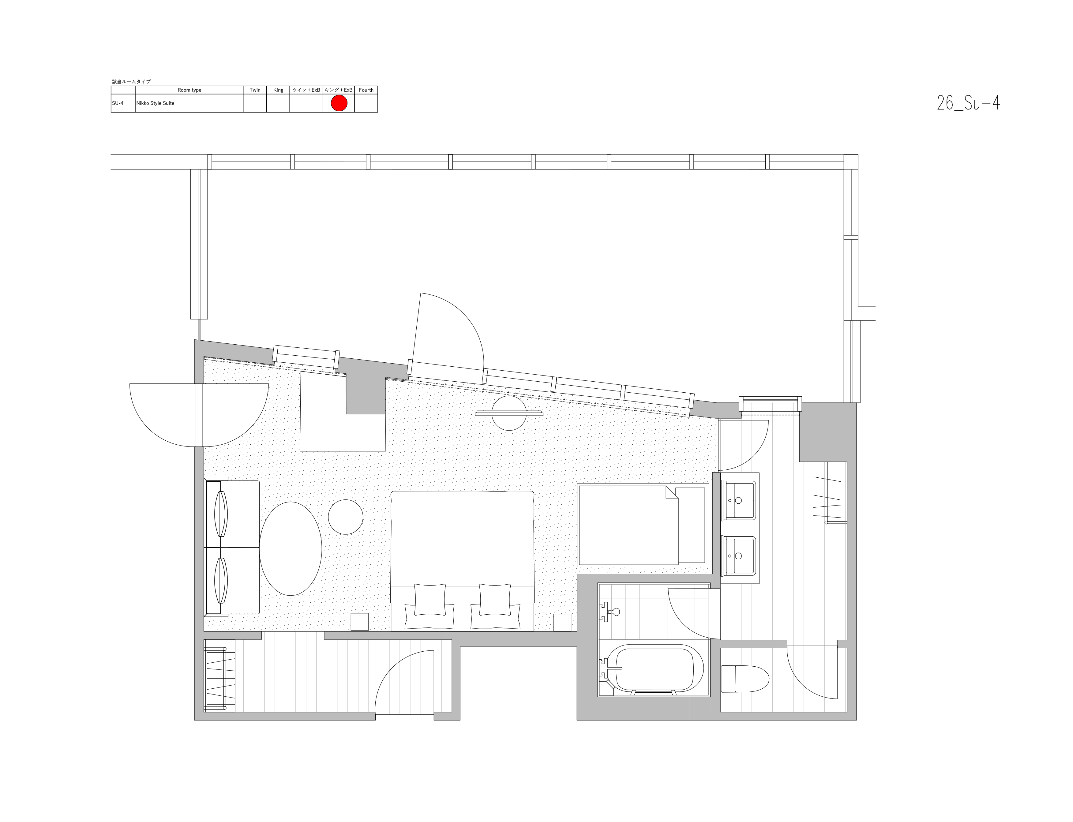 NIKKO STYLE SUITE KING - Floor plan