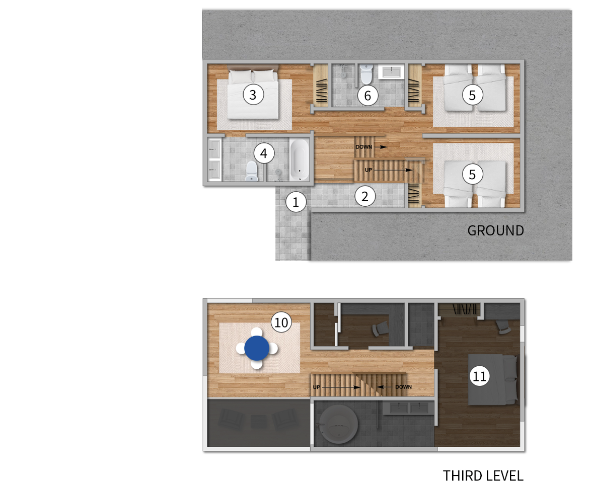 Olaf House floor plans