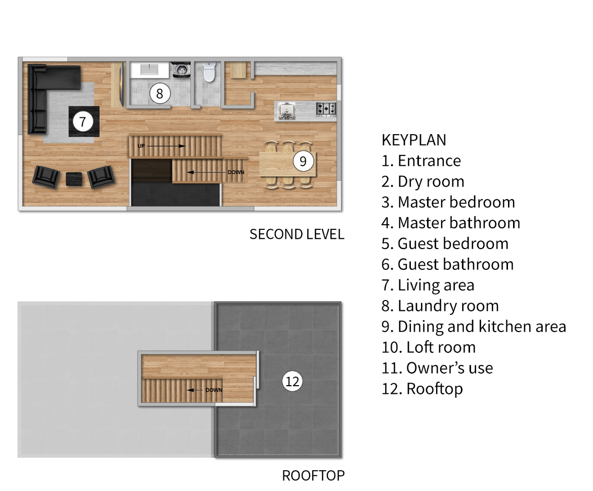 Olaf House floor plans