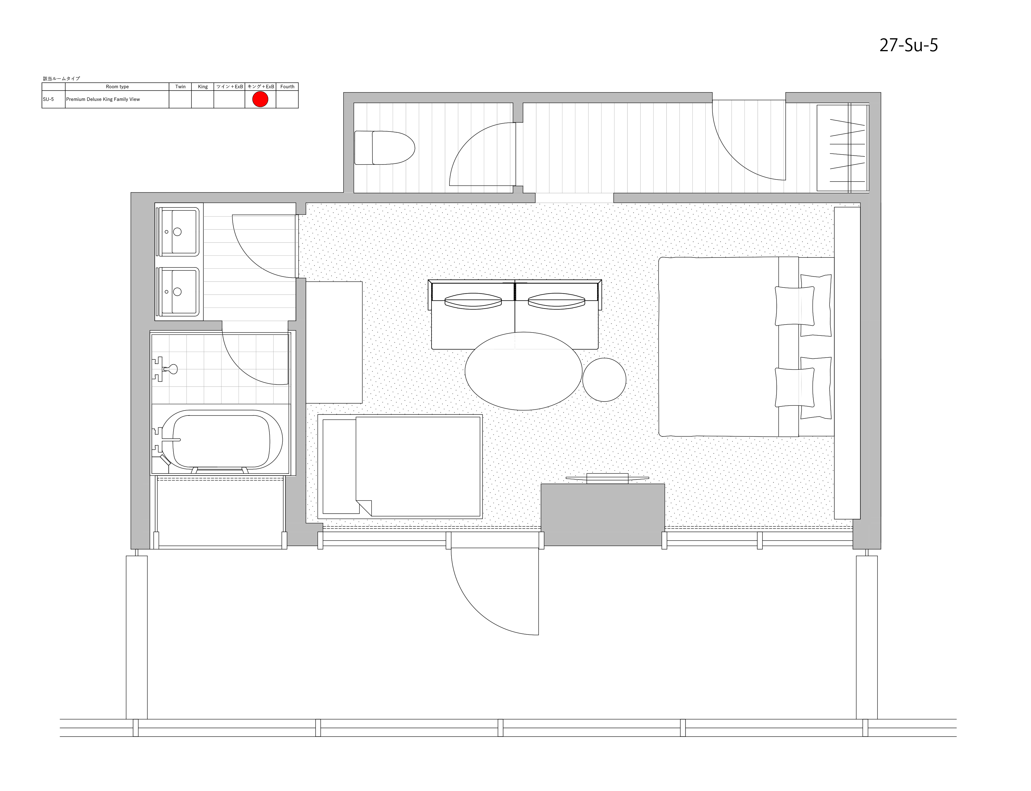 Nikko Style PREMIUM DELUXE KING VIEW floor plan