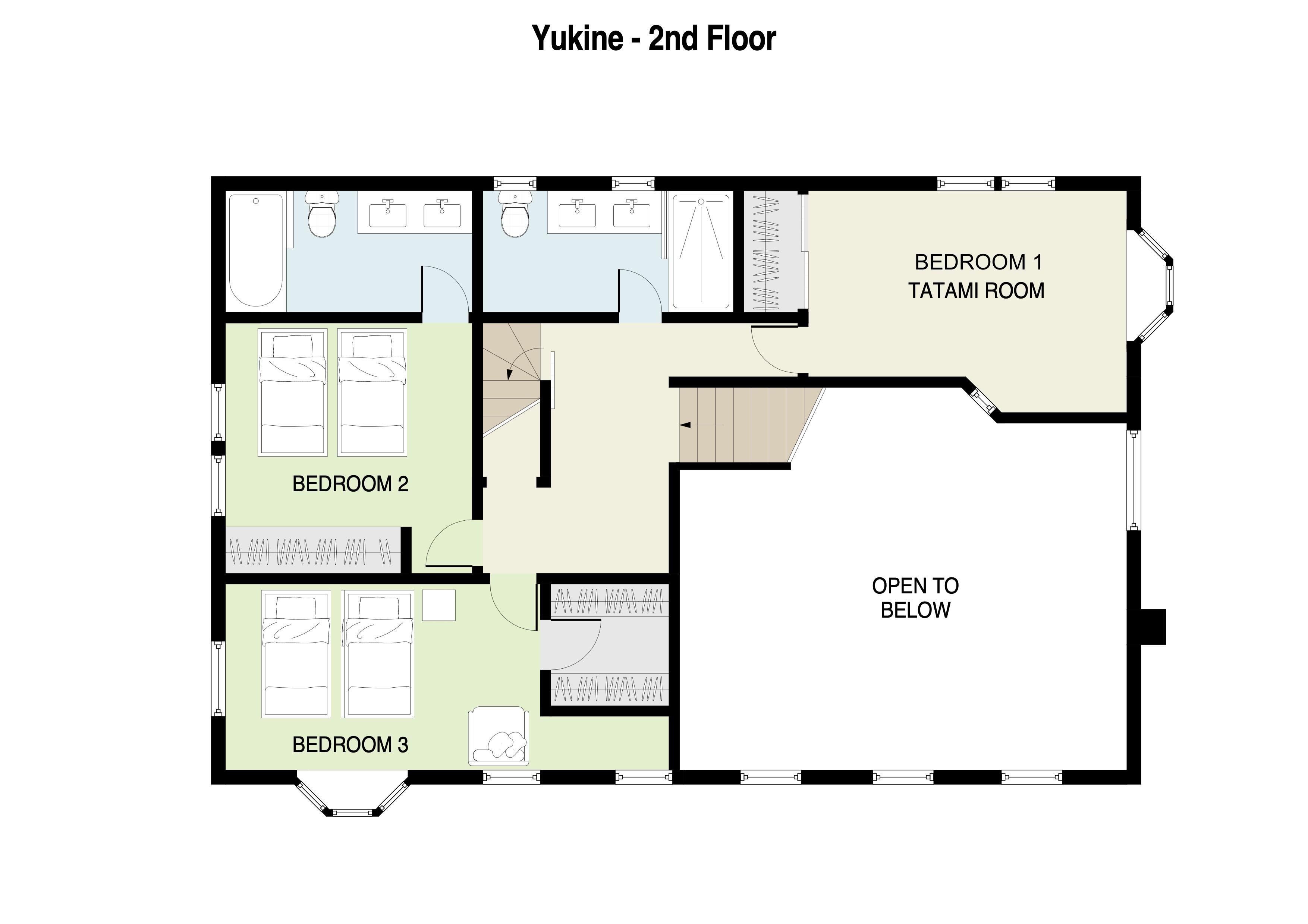 Yukine 2nd floor plan