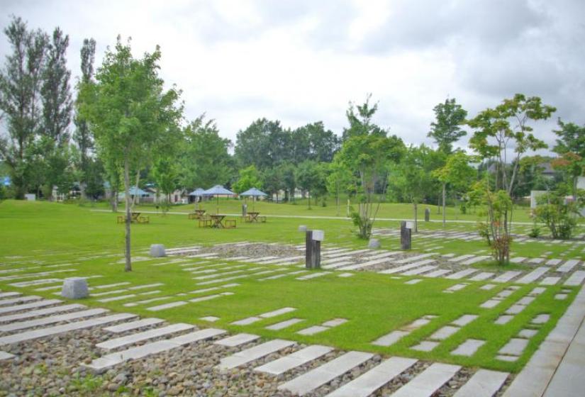 Ideal picnic spot in the museum grounds