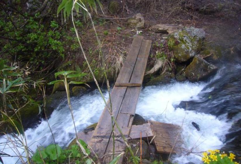 Creek crossing in late May