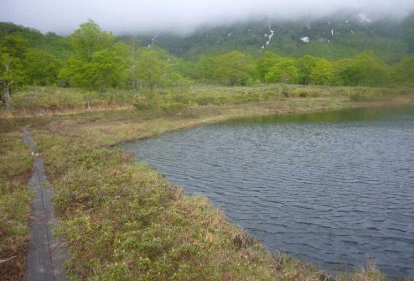 Mirror lake Hanazono trail