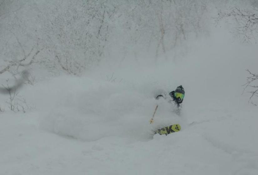 Deep powder in Niseko!