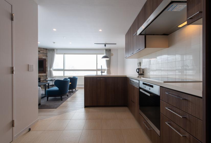 Kitchen counter and applicances