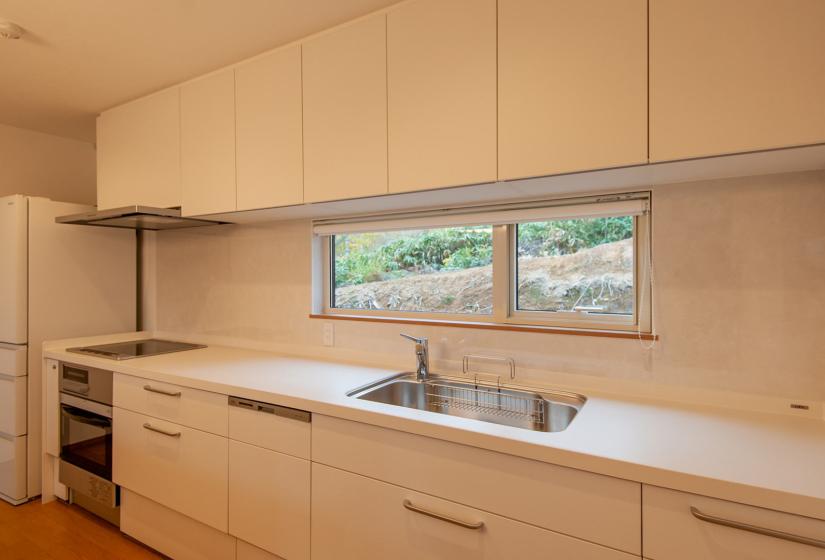 A white kitchen